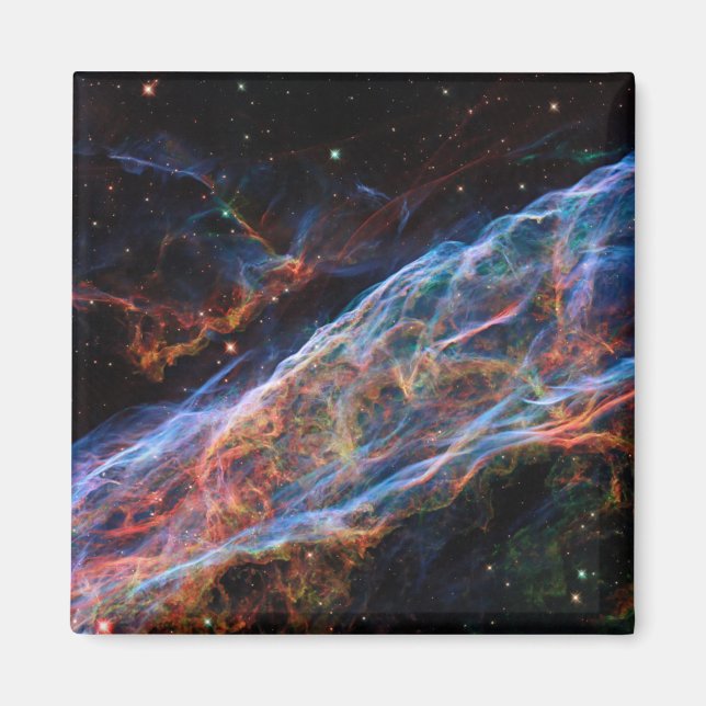 Veil Nebula Supernova Remnants Hubble Telescope Magnet (Vorne)