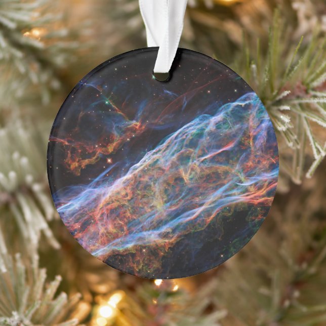 Veil Nebula Supernova Remnants Hubble Telescope Ornament (Baum)