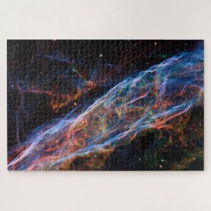 Veil Nebula Supernova Remnants Hubble Telescope Puzzle