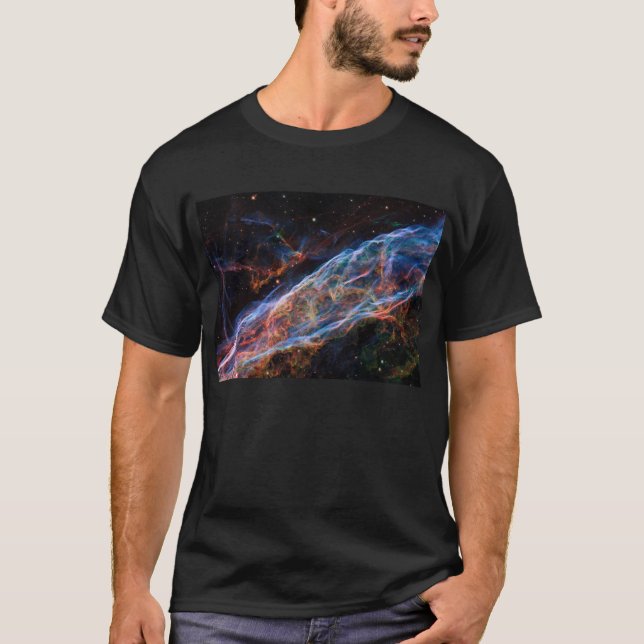 Veil Nebula Supernova Remnants Hubble Telescope T-Shirt (Vorderseite)