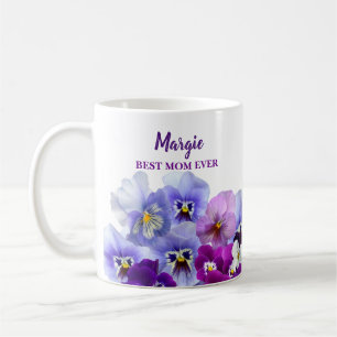 Veilchen Best Mom Ever Tasse Mutter Geschenkidee