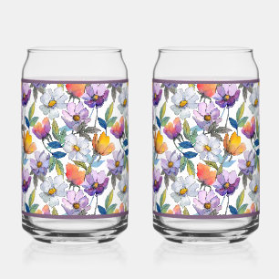 Veilchen-Blumensoda-Glas Dosenglas