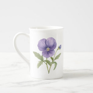 Veilchen Februar Geburtsblume Prozellantasse