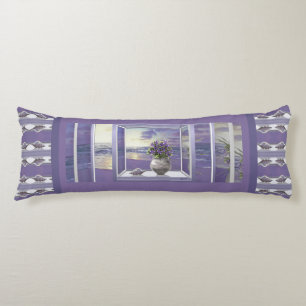 Veilchen in einem Mondglas Seitenschläferkissen