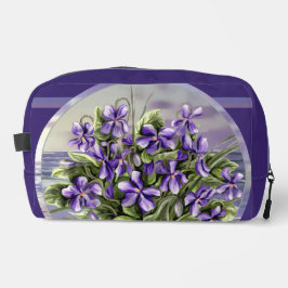 Veilchen in einem Mondglas Waschbeutel