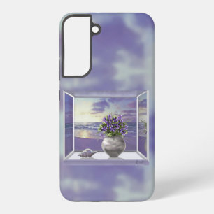 Veilchen in einem Mondkrug Samsung Galaxy Hülle