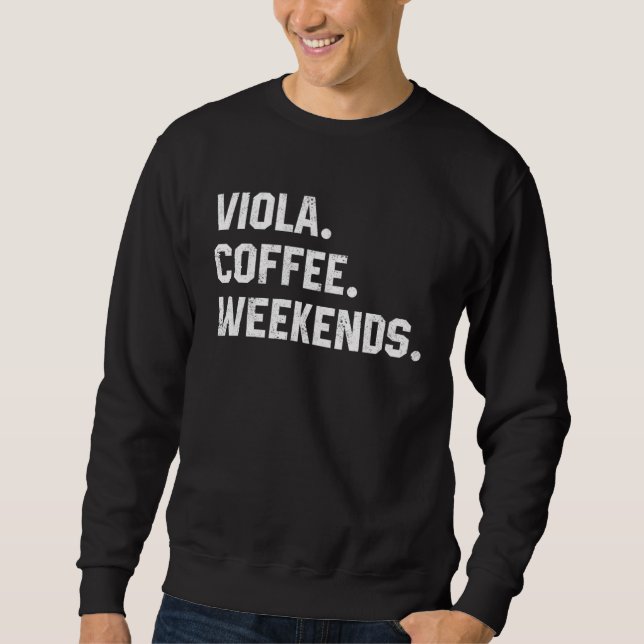 Veilchen Kaffee Wochenenden  Veilchen  Musik Orche Sweatshirt (Vorderseite)