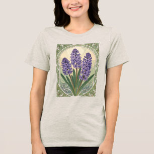 Veilchen Sonbol Nowruz Hyazinthe blüht Tri-Blend Shirt