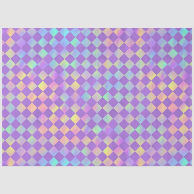 Veilchen- und Regenbogen-Serie Design 12 Seidenpapier (Vorderseite)