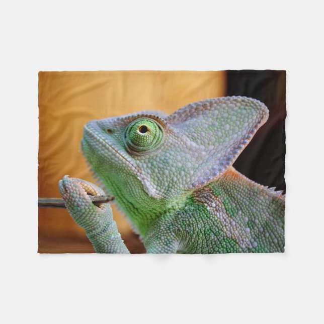 Veiled Chameleon Fleecedecke (Vorderseite (Horizontal))