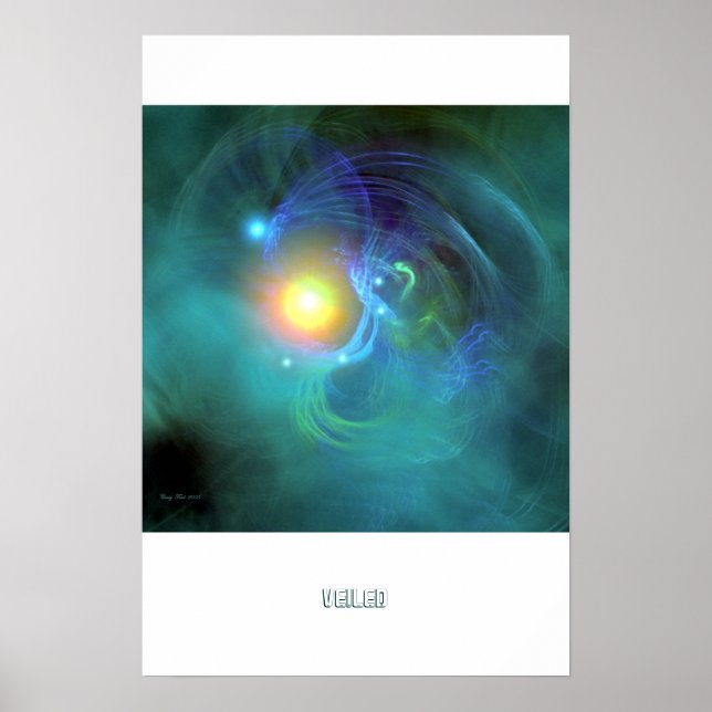 VEILED DRUCKEN POSTER (Vorne)