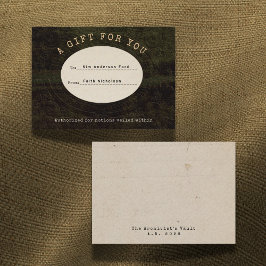 Veiled Notions Graduation Gift Card Insert Card Mitteilungskarte