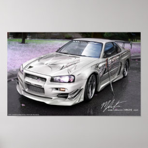 Veilside StreetDrag GTR von MK211 Poster
