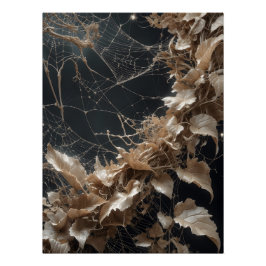 Veins of Decay – Herfstdetailkunst Poster