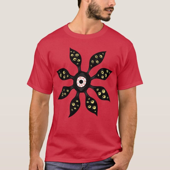 Veiny Eye Blume Monster T-Shirt (Vorderseite)