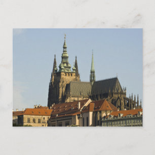 Veit-Kathedrale und Prager Burg Postkarte