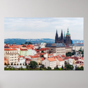 Veitsdom und Prager Stadtbild - Tschechische R Poster