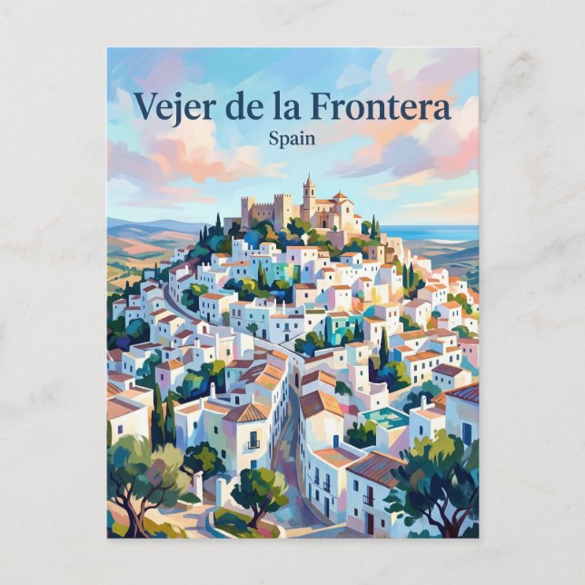 Vejer de la Frontera Spanien Postkarte (Vorderseite)