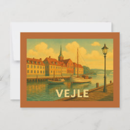 Vejle Dänemark Brücke Postkarte