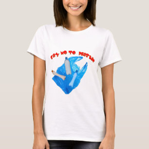 Vektor lehnen Plastik ab T-Shirt