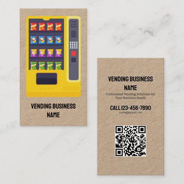 Vektor-Maschine für QR Kraft Visitenkarte (Vorne/Hinten)