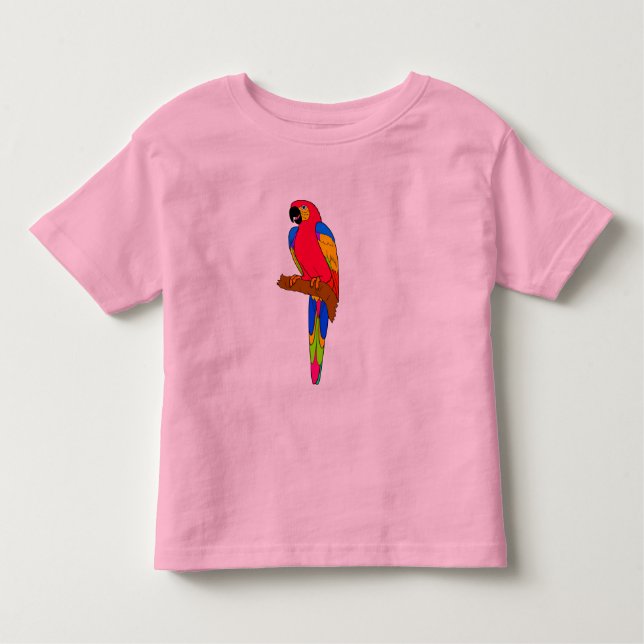 Vektor - Papageienvogel Kleinkind T-shirt (Vorderseite)