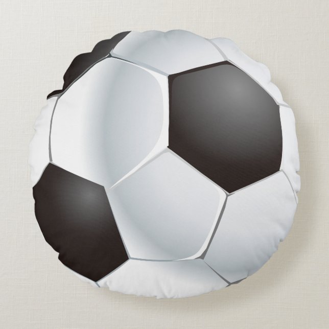 VektorFußball Rundes Kissen (Vorderseite)