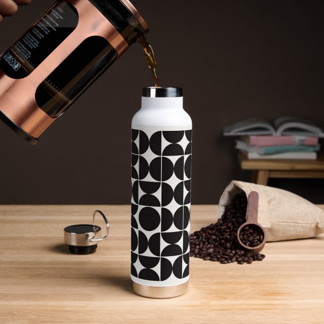 Vektorgeometrisches Muster Trinkflasche (Kaffee (gedreht))