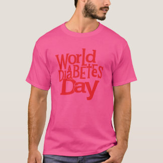 Vektorillustration zum Weltdiabetestag in Silhouet T-Shirt