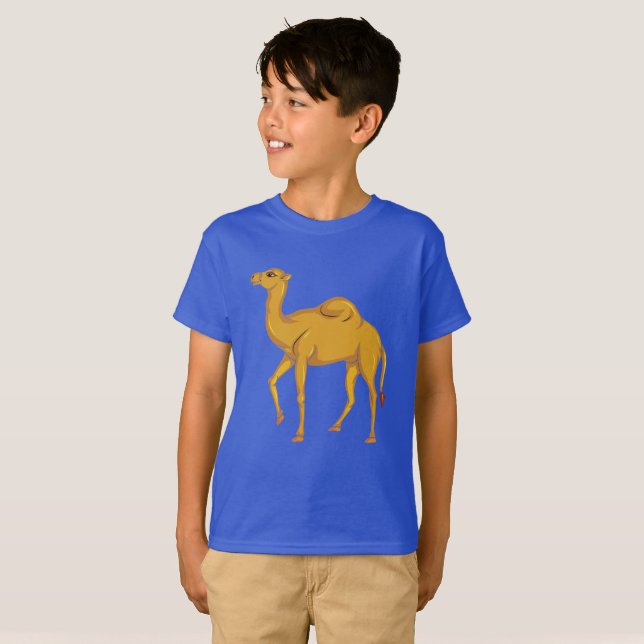 Vektorniedliches Kamel T-Shirt (Vorne ganz)