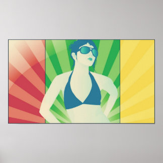 Vektorstrahlen Poster