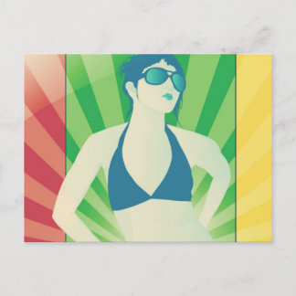 Vektorstrahlen Postkarte