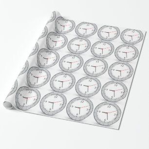 Vektoruhrentwurf Geschenkpapier