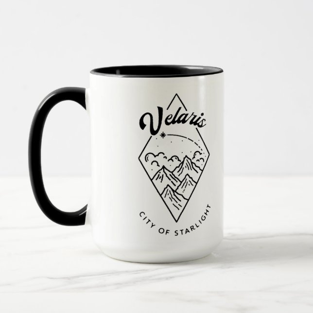 Velaris Größeres schwarzes Detail Tasse (Links)