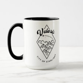 Velaris Larger Black Detail Tasse