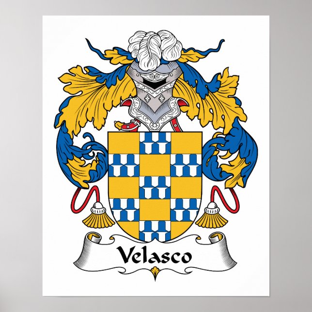 Velasco-Familienwappen Poster (Vorne)