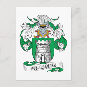 Velasquez Familienwappen Postkarte