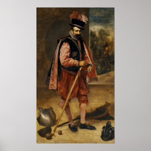 Velázquez - Der Jester namens "Juan of Austria" Poster