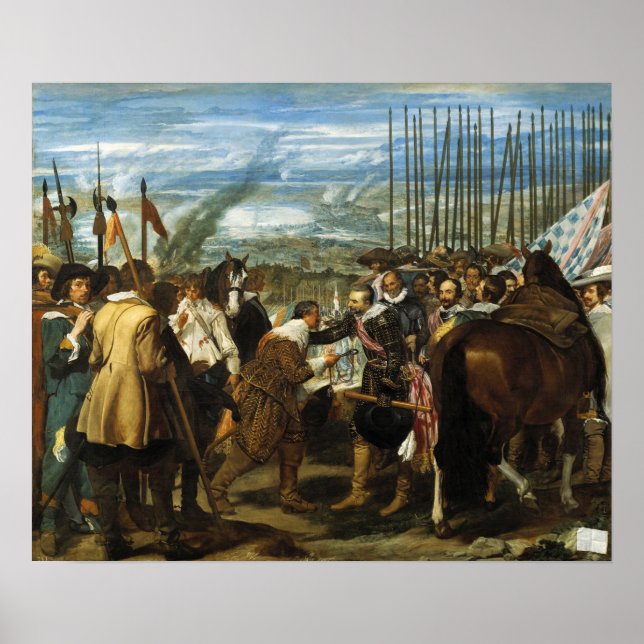 Velázquez - Die Kapitulation von Breda 1635 Poster (Vorne)