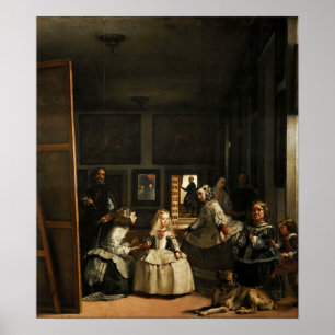 Velázquez - Die Mädchen 1656 Poster