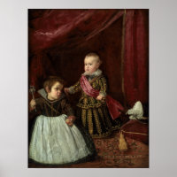Velázquez - Don Baltasar Carlos mit einem Zwerg