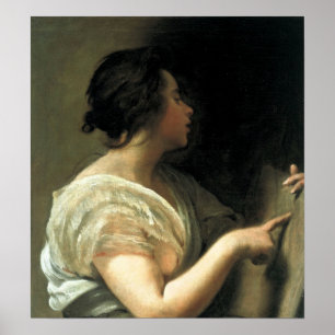 Velázquez - eine Frau im Gewand des Reaktors 1648 Poster