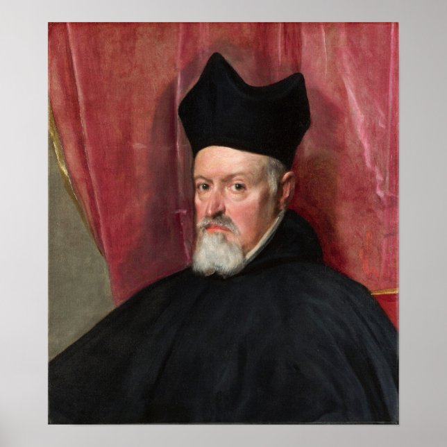 Velázquez - Erzbischof Fernando De Valdus 1640 Poster (Vorne)