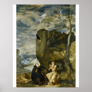 Velázquez - Heiliger Antonius Erster Einsiedler Pa Poster