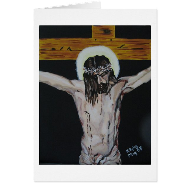 Velazquez-Kreuzigungsstudienkarte (Vorne)