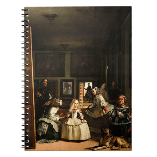 Velazquez Las Meninas Notebook Notizblock (Vorderseite)