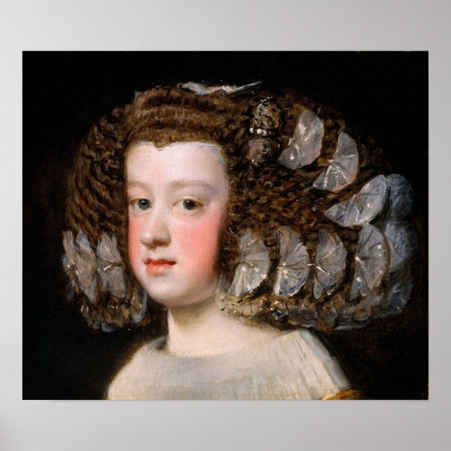 Velázquez - Maria Theresa 1651 Poster (Vorne)