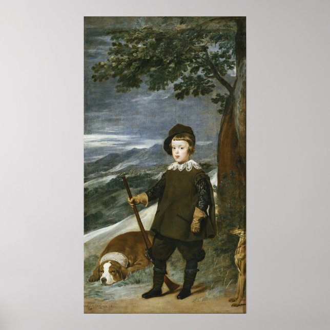 Velázquez - Prinz Baltasar Carlos Hunter 1635 Poster (Vorne)