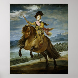 Velázquez - Reiter Prinz Baltasar Carlos 1635 Poster