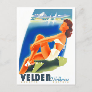Velden Österreich Vintage-Reisepostkarte Postkarte
